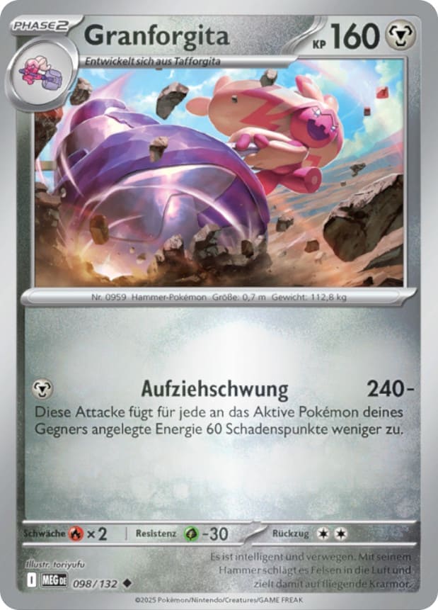 Granforgita 098/132 Uncommon - Mega-Entwicklung Deutsch