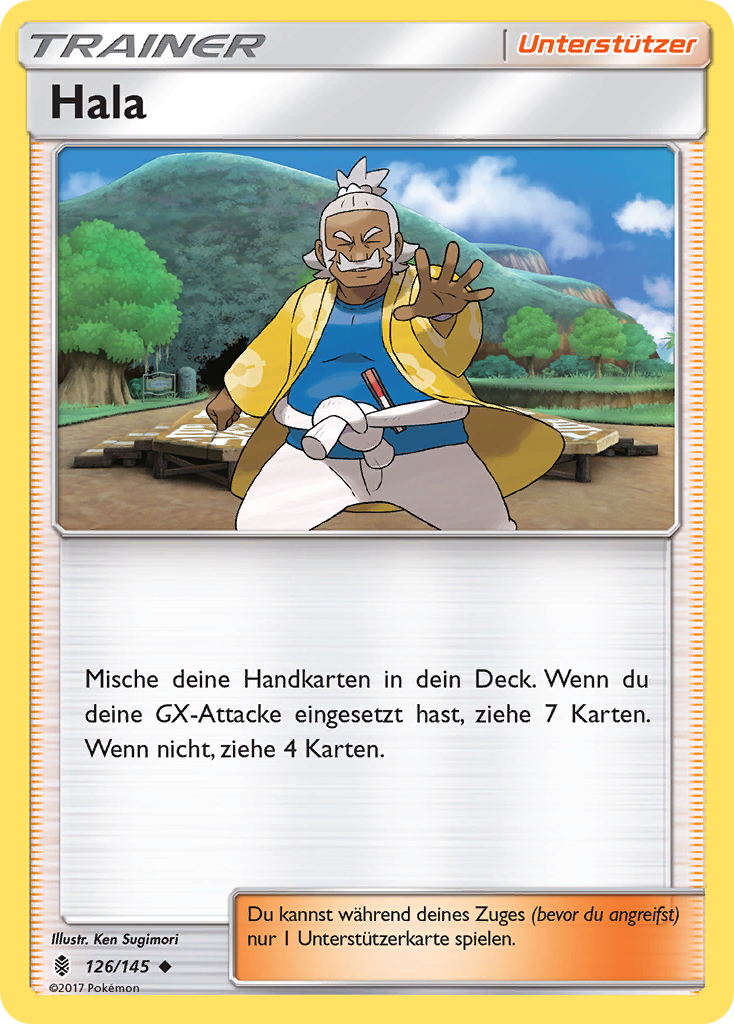 Hala 126/145 Uncommon Reverse Holo - Stunde der Wächter Deutsch