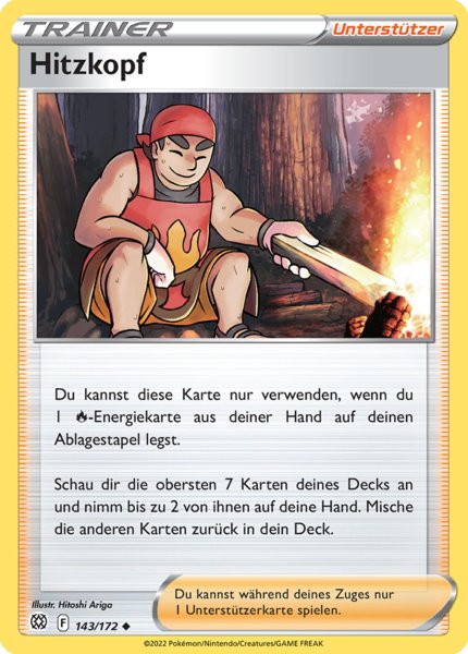 Hitzkopf 143/172 Uncommon - Strahlende Sterne Deutsch