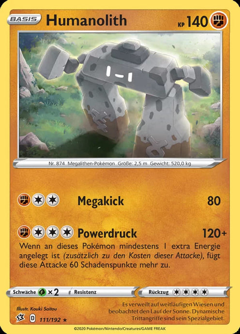 Humanolith 111/192 Rare Holo - Clash der Rebellen Deutsch
