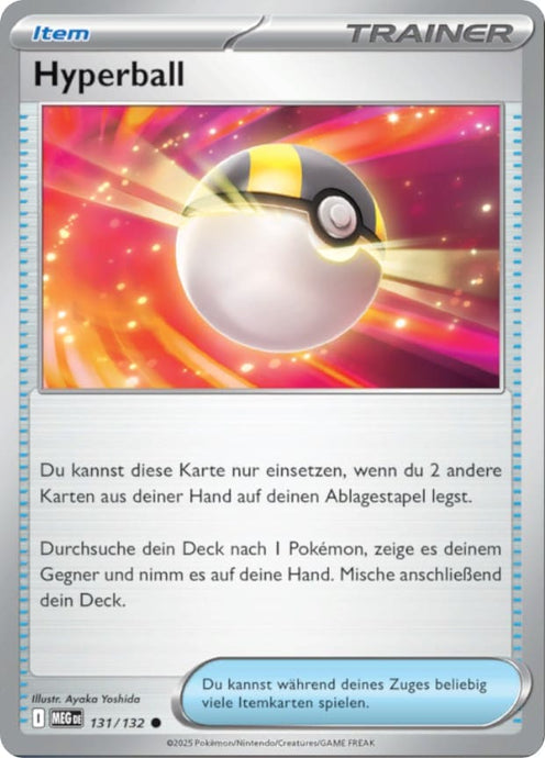 Hyperball 131/132 Common REVERSE HOLO FOIL - Mega-Entwicklung Deutsch