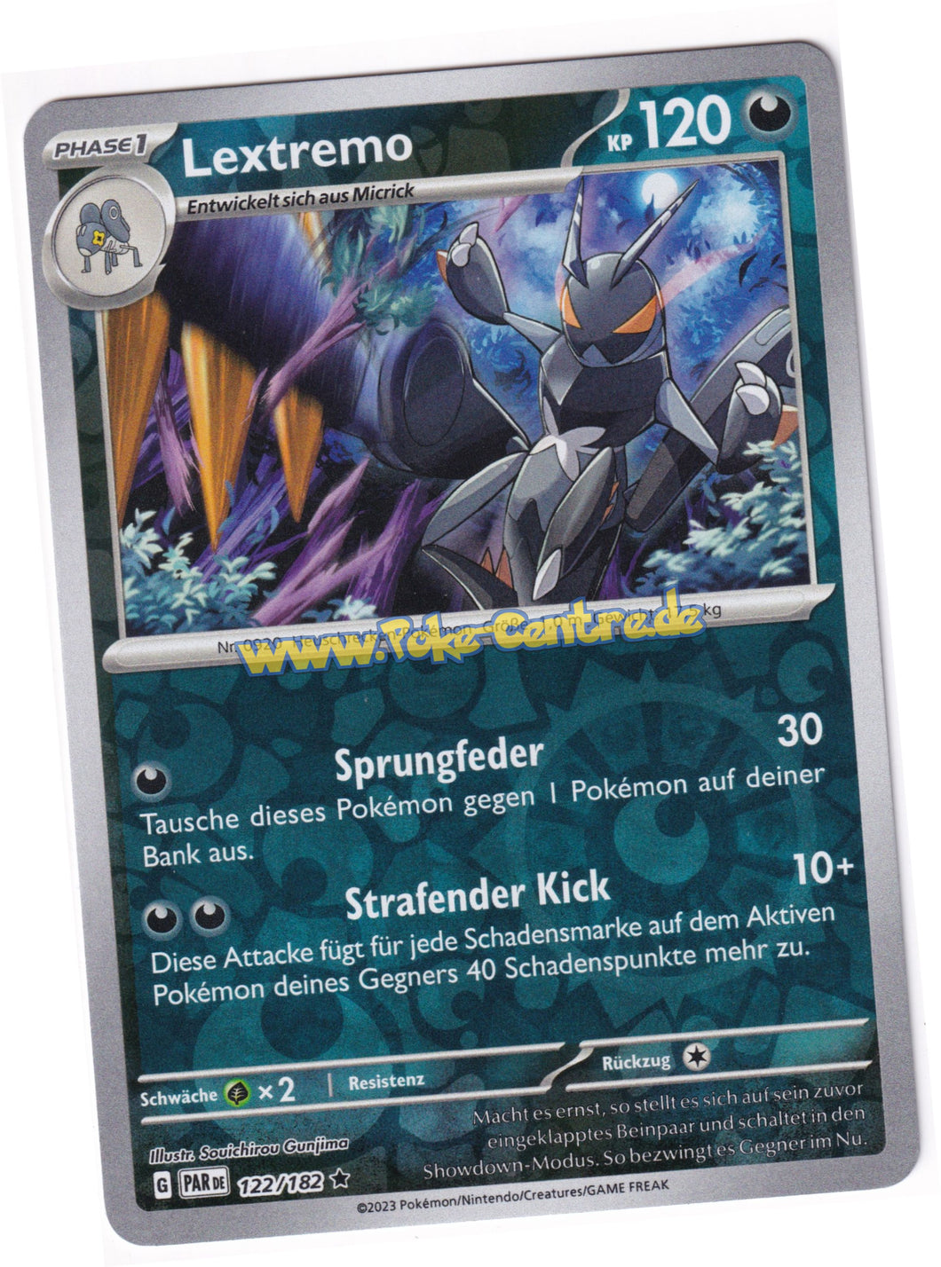 Lextremo 122/182 Rare Reverse Holo - Karmesin & Purpur - Paradoxrift Deutsch