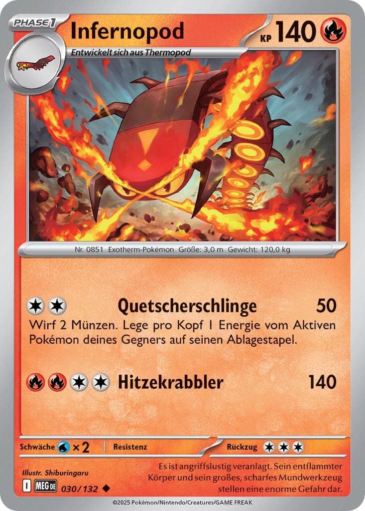 Infernopod 030/132 Uncommon - Mega-Entwicklung Deutsch