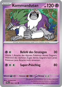 Kommandutan 094/193 Uncommon - Entwicklungen in Paldea Deutsch