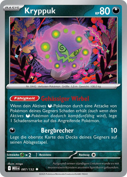 Kryppuk 087/132 Uncommon REVERSE HOLO FOIL - Mega-Entwicklung Deutsch