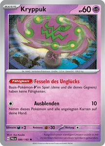Kryppuk 089/193 Rare HOLO -  Entwicklungen in Paldea Deutsch