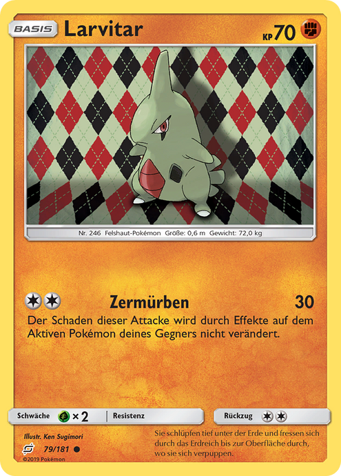Larvitar 79/181 Common - Teams sind Trumpf Deutsch