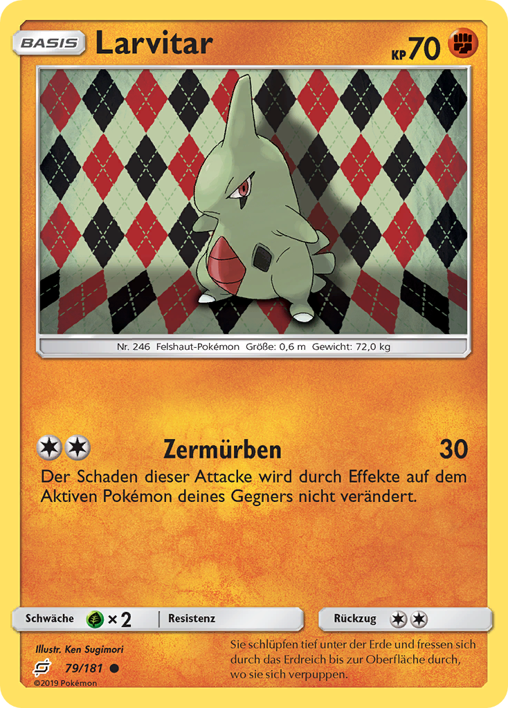 Larvitar 79/181 Common - Teams sind Trumpf Deutsch