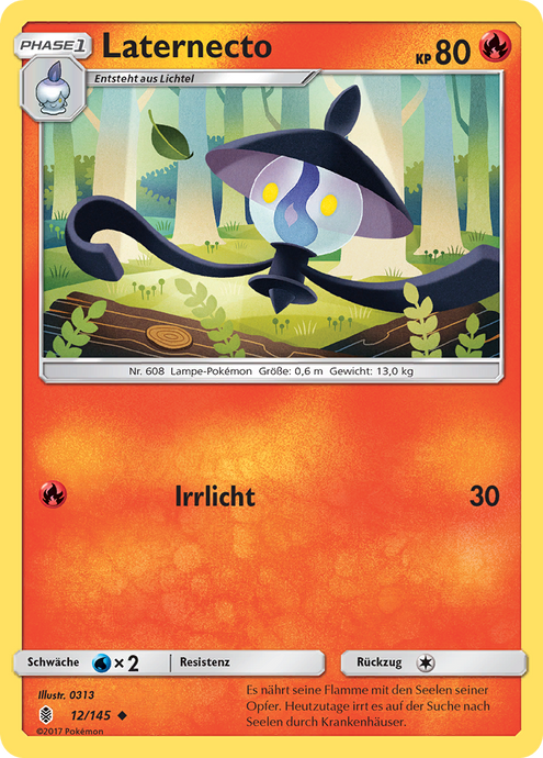 Laternecto 12/145 Uncommon REVERSE HOLO - Stunde der Wächter Deutsch