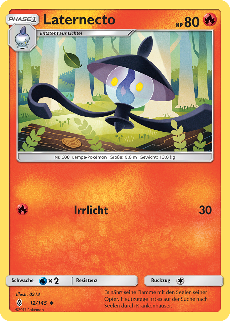 Laternecto 12/145 Uncommon REVERSE HOLO - Stunde der Wächter Deutsch