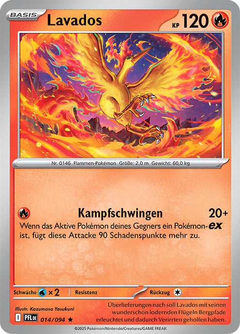 Lavados 014/094 Rare HOLO FOIL - Fatale Flammen Deutsch