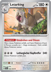 Letarking 162/193 Rare Holo -  Entwicklungen in Paldea Deutsch