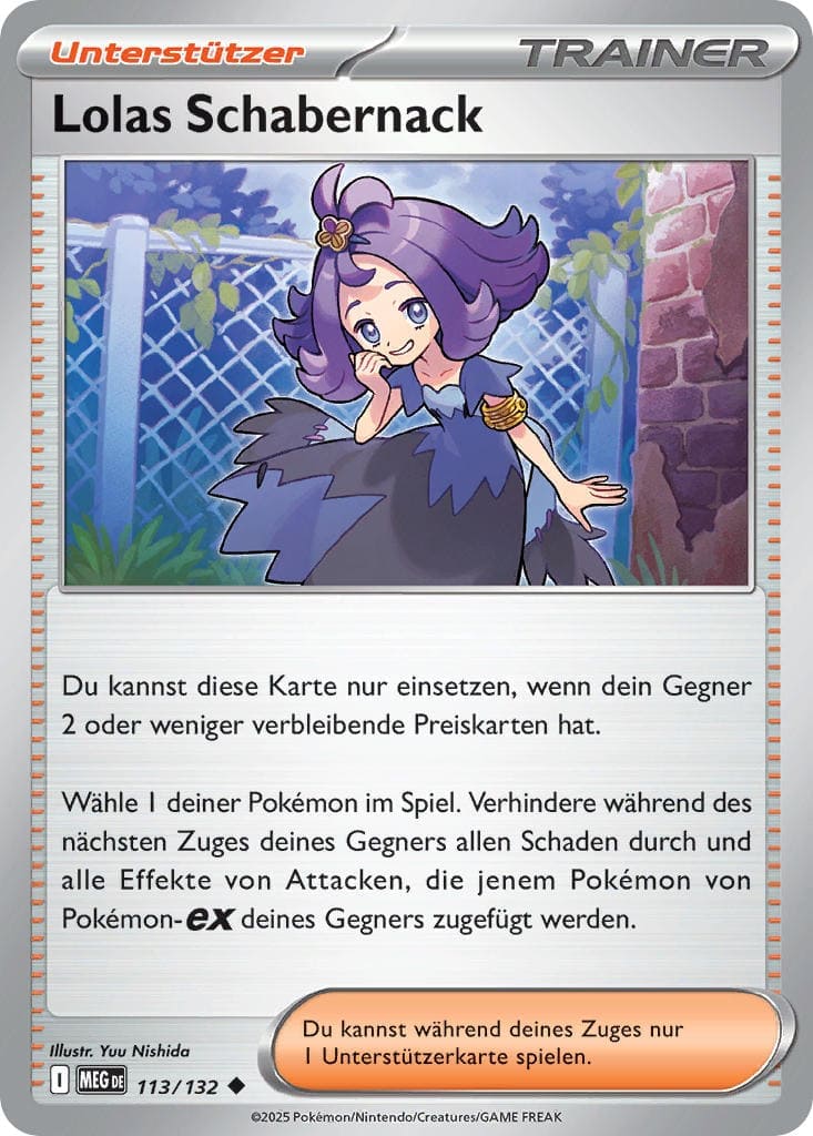 Lolas Schabernack 113/132 Uncommon REVERSE HOLO FOIL - Mega-Entwicklung Deutsch
