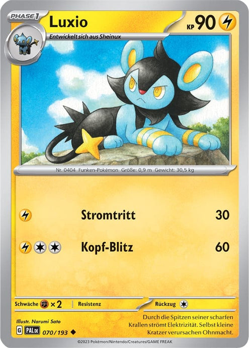Luxio 070/193 Uncommon - Entwicklungen in Paldea Deutsch