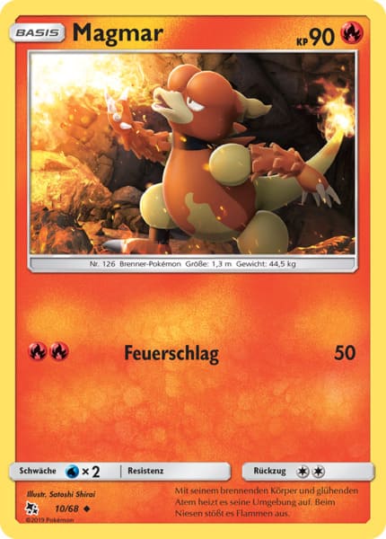 Magmar 10/68 Uncommon - Verborgenes Schicksal Deutsch