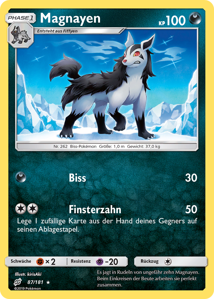 Magnayen 87/181 Rare REVERSE HOLO - Teams sind Trumpf Deutsch
