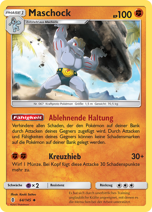 Maschock 64/145 Uncommon - Stunde der Wächter Deutsch