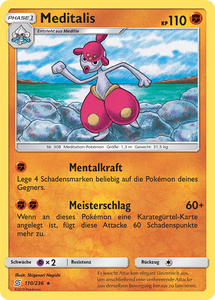Meditalis 110/236 Rare REVERSE Holo - Bund der Gleichgesinnten Deutsch