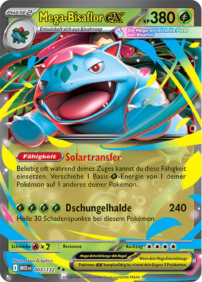 Mega-Bisaflor ex 003/132 Double Rare - Mega-Entwicklung Deutsch