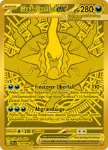 Laden Sie das Bild in den Galerie-Viewer, Mega-Darkrai ex 120/084 SECRET RARE GOLD FOIL - Dunkelnacht Deutsch
