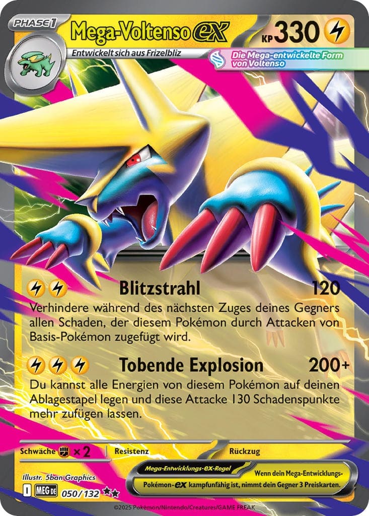 Mega-Voltenso ex 050/132 Double Rare - Mega-Entwicklung Deutsch
