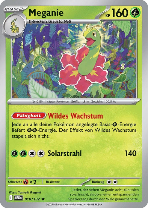 Meganie 010/132 Rare HOLO FOIL - Mega-Entwicklung Deutsch