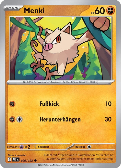 Menki 106/193 Common - Entwicklungen in Paldea Deutsch