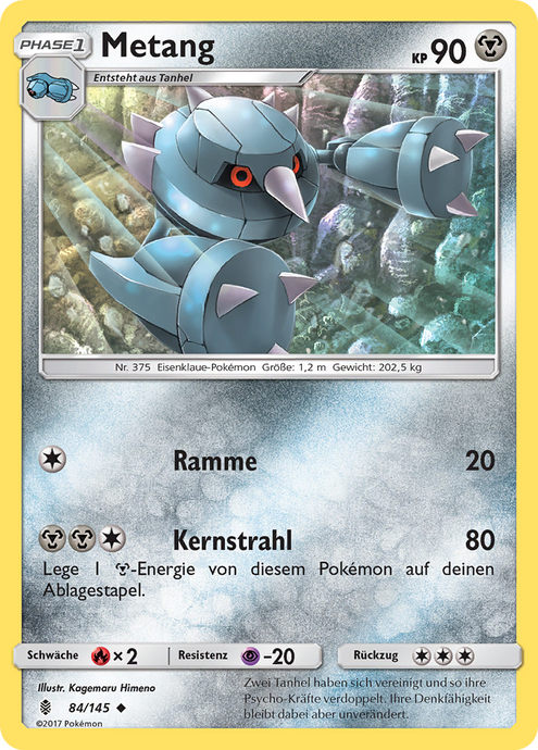 Metang 84/145 Uncommon - Stunde der Wächter Deutsch