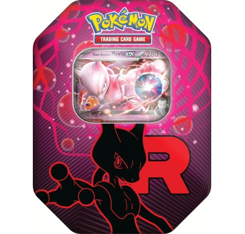 Pokémon Team Rocket Mewtu Tin Box
