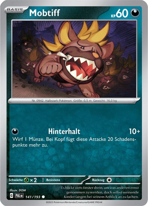 Mobtiff 141/193 Common - Entwicklungen in Paldea Deutsch