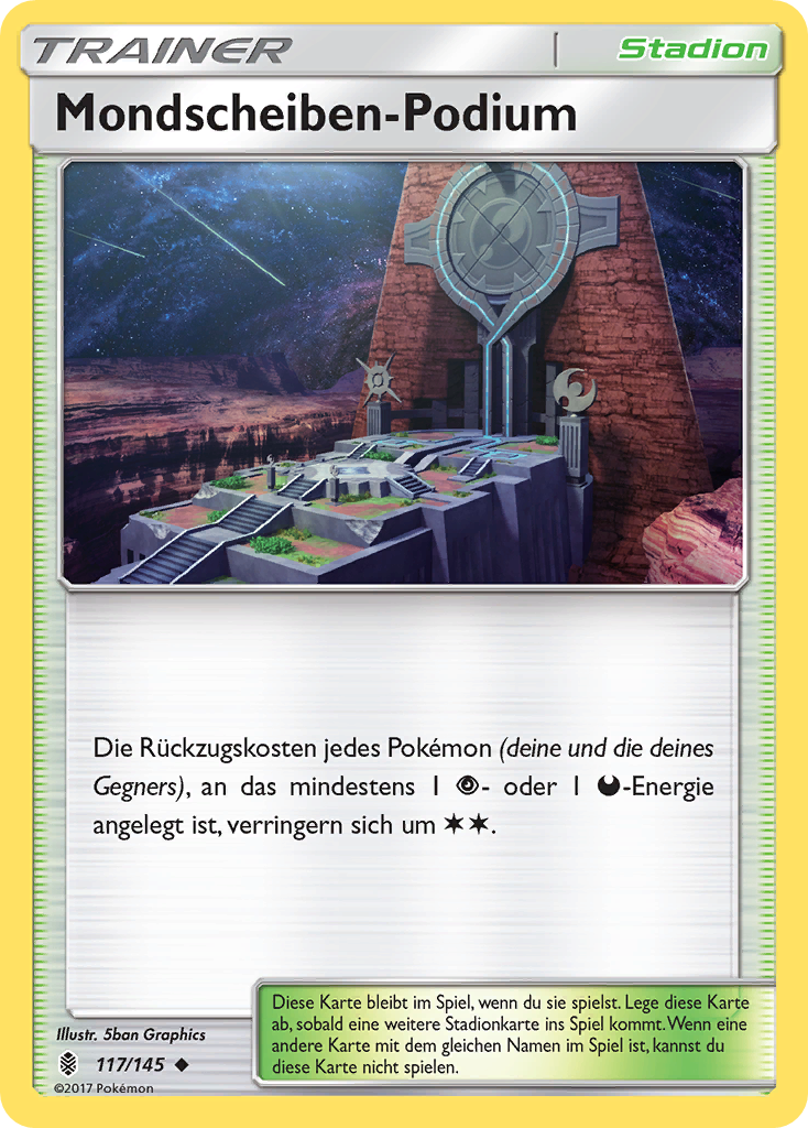 Mondscheiben-Podium 117/145 Uncommon Reverse Holo - Stunde der Wächter Deutsch