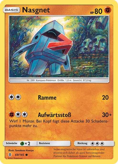 Nasgnet 69/145 Common Reverse Holo - Stunde der Wächter Deutsch
