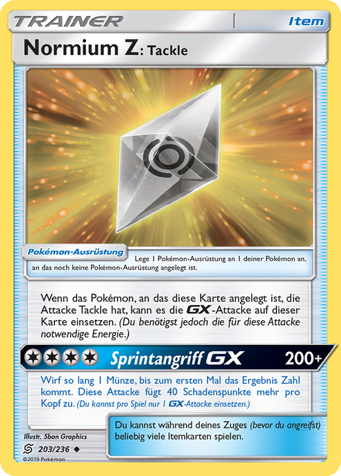 Normium Z: Tackle 203/236 Uncommon - Bund der Gleichgesinnten Deutsch