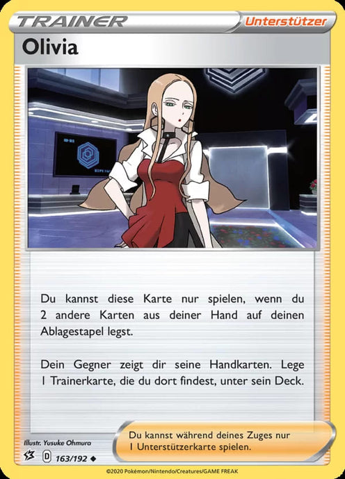 Olivia 163/192 Uncommon REVERSE HOLO - Clash der Rebellen Deutsch