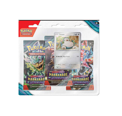 Pokemon Karmesin & Purpur - Maskerade im Zwielicht 3-Pack Blister Relaxo