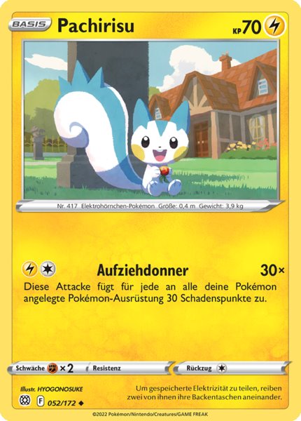 Pachirisu 052/172 Uncommon - Strahlende Sterne Deutsch