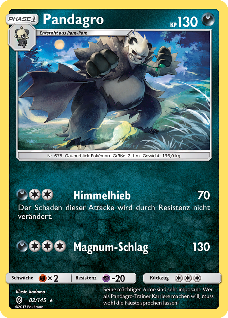 Pandagro 82/145 Rare - Stunde der Wächter Deutsch