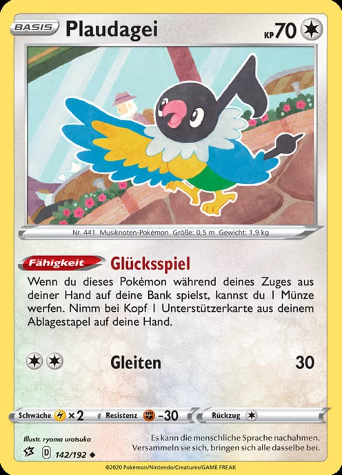 Plaudagei 142/192 Uncommon - Clash der Rebellen Deutsch