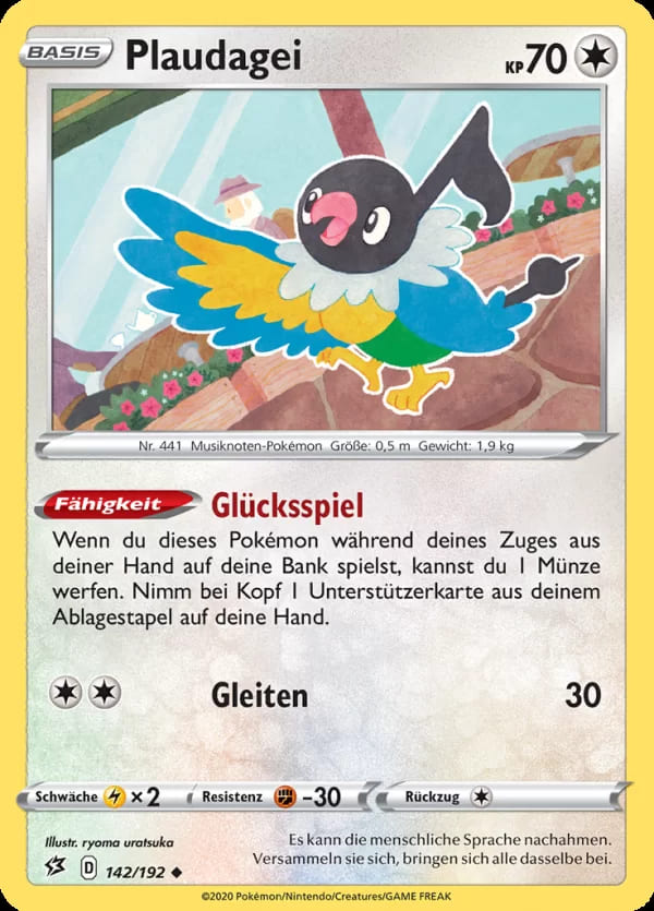 Plaudagei 142/192 Uncommon - Clash der Rebellen Deutsch