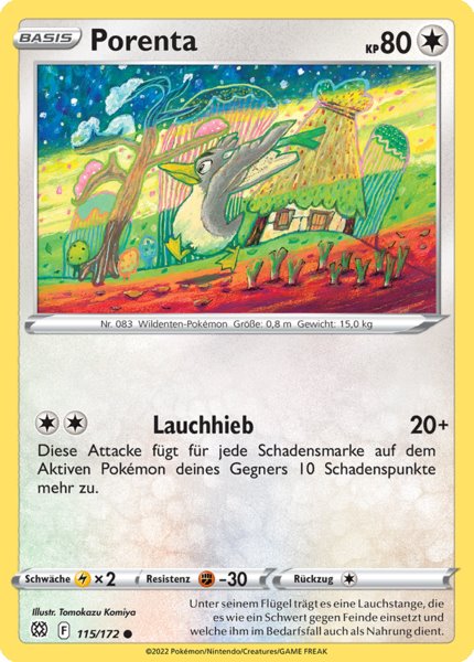 Porenta 115/172 Common - Strahlende Sterne Deutsch