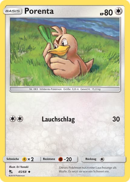 Porenta 45/68 Uncommon - Verborgenes Schicksal Deutsch