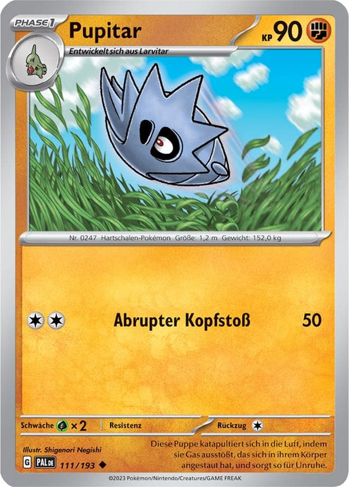 Larvitar 110/193 Common - Entwicklungen in Paldea Deutsch