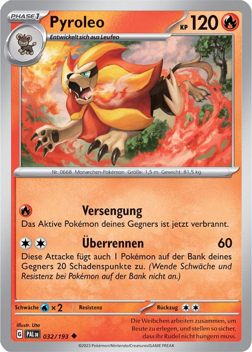 Pyroleo 032/193 Uncommon - Entwicklungen in Paldea Deutsch