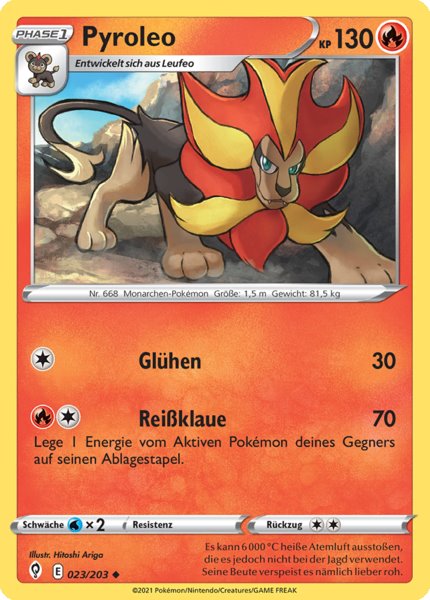Pyroleo 023/203 Uncommon - Drachenwandel Deutsch