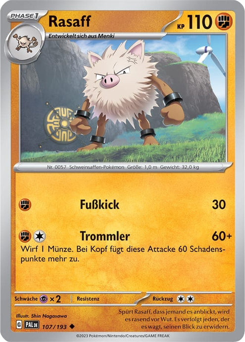 Rasaff 107/193 Uncommon - Entwicklungen in Paldea Deutsch