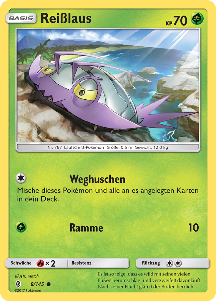 Reißlaus 8/145 Common REVERSE HOLO - Stunde der Wächter Deutsch