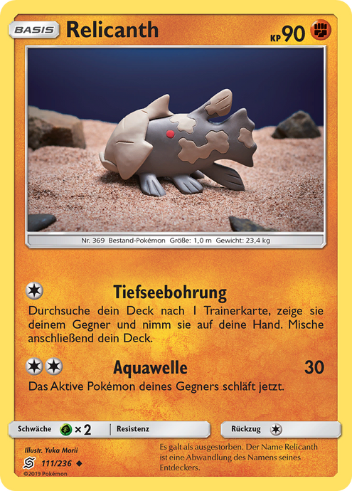 Relicanth 111/236 Uncommon - Bund der Gleichgesinnten Deutsch