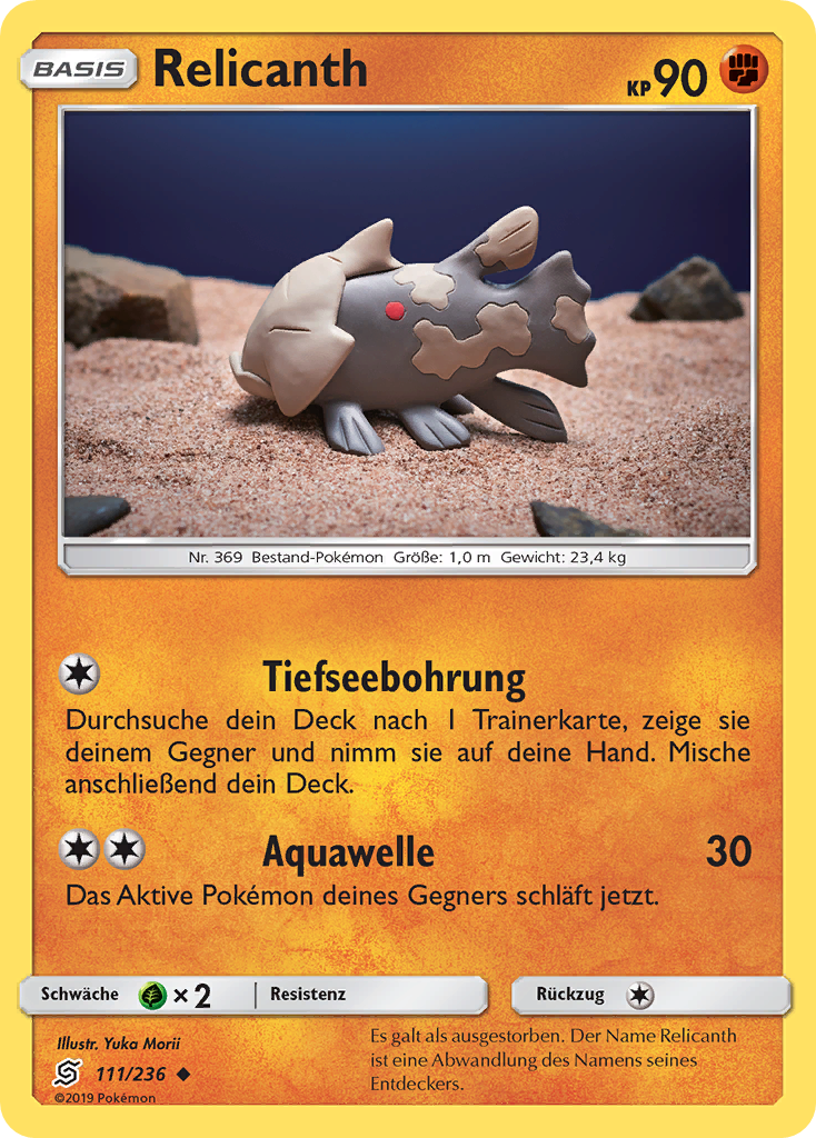 Relicanth 111/236 Uncommon - Bund der Gleichgesinnten Deutsch