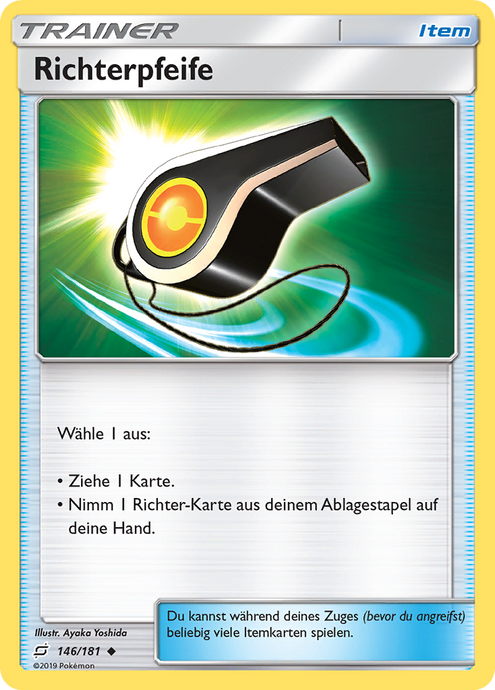 Richterpfeife 146/181 Uncommon REVERSE HOLO - Teams sind Trumpf