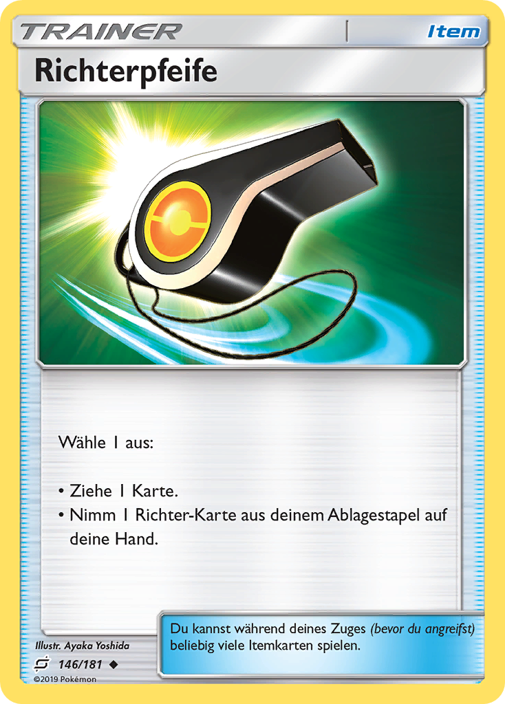 Richterpfeife 146/181 Uncommon REVERSE HOLO - Teams sind Trumpf